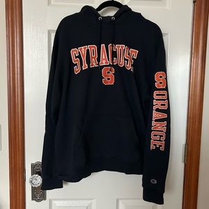 Syracuse University - Unisex Navy Fleece Hoodie, Size: L
